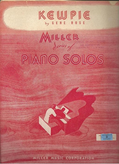 Picture of Kewpie, Gene Rose, piano solo 