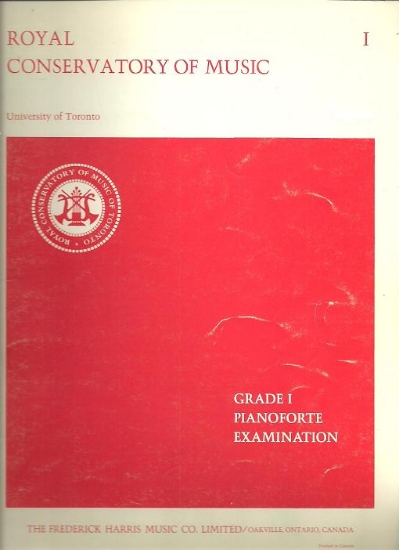 Picture of 1975, Royal Conservatory of Music, Grade 1 Piano Exam Book, 1975 Edition, University of Toronto, sheet music follio