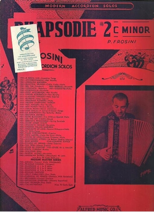 Picture of Rhapsodie #2 in c minor, Pietro Frosini, accordion solo