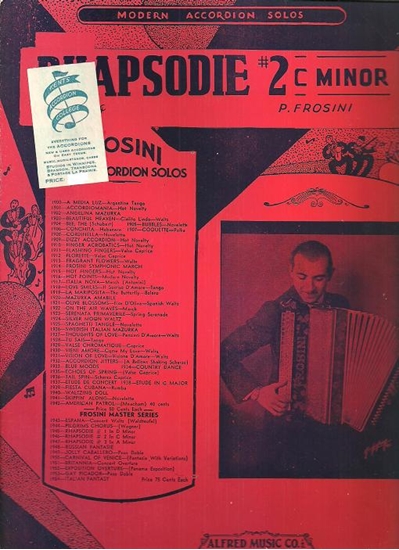 Picture of Rhapsodie #2 in c minor, Pietro Frosini, accordion solo