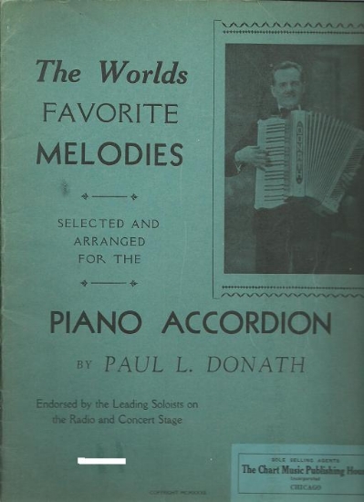 Picture of The World's Favorite Melodies, arr. Paul L. Donath, accordion solos, sheet music folio