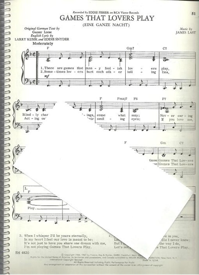 Picture of Games That Lovers Play(Eine Ganze Nacht), James Last, sung by Eddie Fisher
