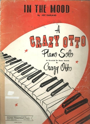 Picture of In the Mood, Joe Garland, a Crazy Otto piano solo transcription, sheet music