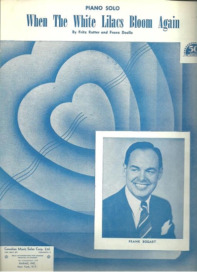 Picture of When the White Lilacs Bloom Again, Fritz Rotter & Franz Doelle, piano solo