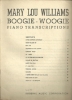 Picture of Mary Lou Williams Boogie-Woogie Piano Transcriptions, piano solo folio
