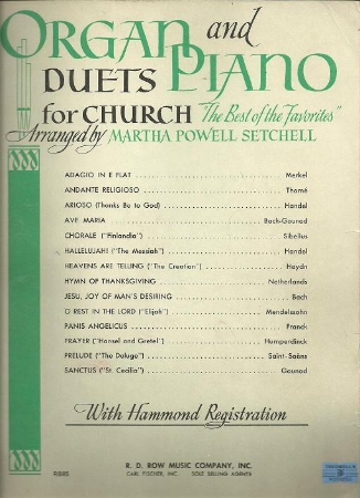 Picture for category Organ and Piano Duets