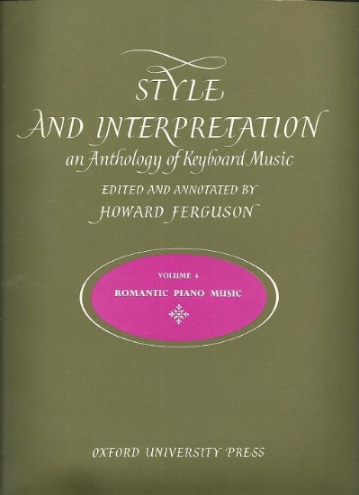 Picture of Style and Interpretation Vol. 4, Romantic Piano Music, ed. Howard Ferguson, piano solo folio