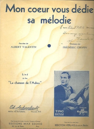 Picture of Mon coeur vous dedie sa melodie, Albert Valentin & Frederic Chopin