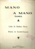Picture of Mano a Mano (Tango), Esteban Flores & Gardel-Razzano, sheet music