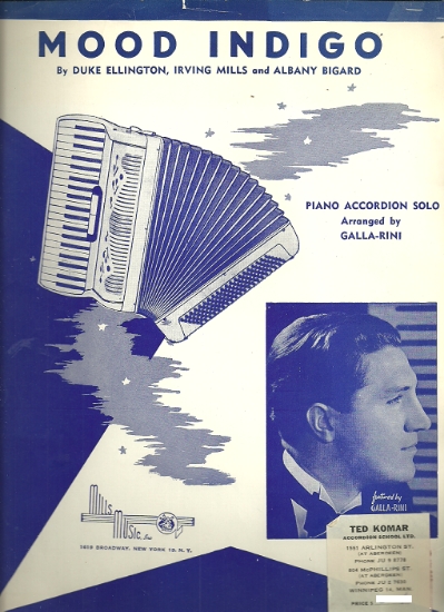 Picture of Mood Indigo, Duke Ellington/ Irving Mills/ Albany Bigard, arr. Galla-Rini, accordion solo sheet music