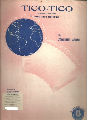Picture of Tico-Tico, Zequinha Abreu, arr. Frank Gaviani, accordion solo sheet music