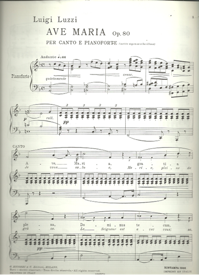 Picture of Ave Maria, Luigi Luzzi, mezzo-sop