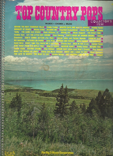 Picture of Top Country Pops, sheet music songbook