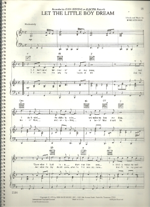 Picture of Let the Little Boy Dream, Even Stevens, sheet music