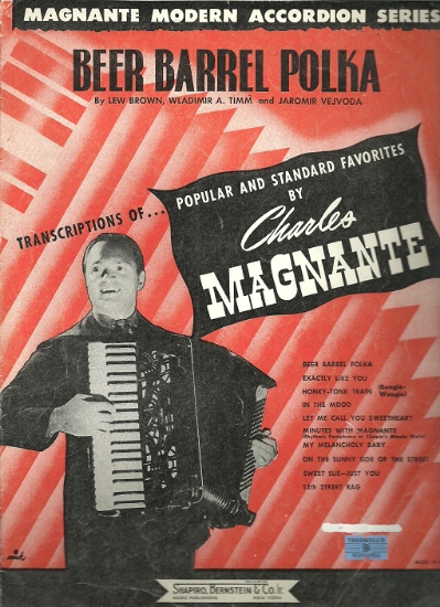Picture of Beer Barrel Polka, V. Timm & J. Vejvoda, arr. Charles Magnante for accordion solo sheet music