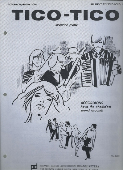 Picture of Tico-Tico, Zequinha Agreu, arr. Pietro Deiro Jr, easy accordion solo sheet music