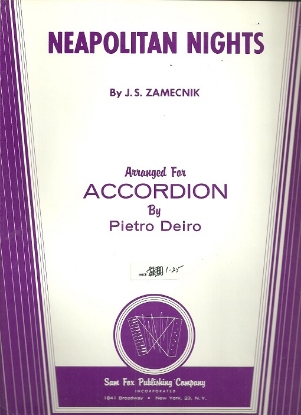 Picture of Neapolitan Nights, J. S. Zamecnik, arr. Pietro Deiro, accordion solo sheet music