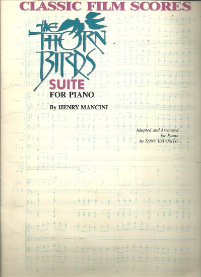 Picture of The Thorn Birds Suite for Piano, Henry Mancini, arr. Tony Esposito, piano solo, sheet music folio
