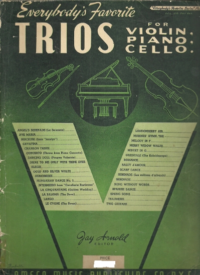 Picture of Everybody's Favorite Series No. 53, Trios for Violin, Piano, Cello, EFS53, sheet music set of 3 folios
