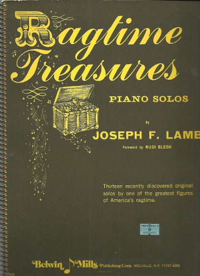 Picture of Ragtime Treasures, Joseph F. Lamb, piano solo sheet music folio