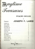 Picture of Ragtime Treasures, Joseph F. Lamb, piano solo sheet music folio