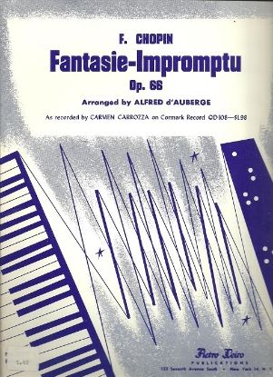 Picture of Fantasie Impromptu Op. 66, F. Chopin, arr. Alfred d'Auberge, accordion solo sheet music
