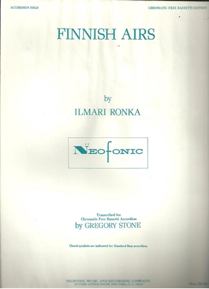 Picture of Finnish Airs, Ilmari Ronka, free bass accordion solo