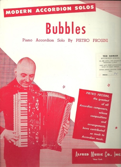 Picture of Bubbles, Pietro Frosini, accordion solo sheet music
