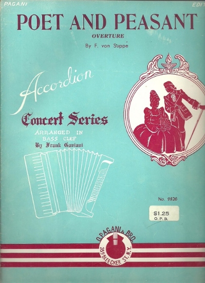 Picture of Poet and Peasant Overture, Franz von Suppe, arr. Frank Gaviani, accordion solo sheet music