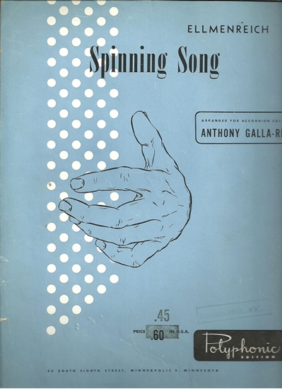 Picture of Spinning Song, Ellmenreich, arr. A. Galla-Rini, accordion solo 