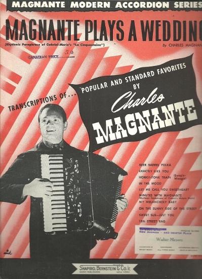Picture of Magnante Plays a Wedding, paraphrase of La Cinquantaine by Gabriel-Marie, arr.Charles Magnante, accordion solo sheet music