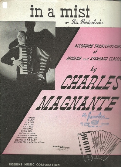Picture of In a Mist, Bix Beiderbecke, arr. Charles Magnante, accordion solo sheet music