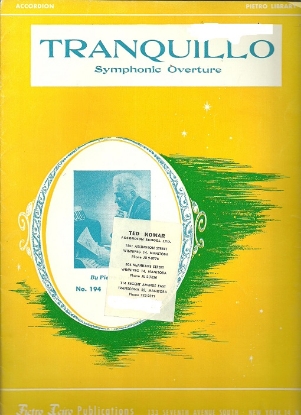 Picture of Tranquillo, Symphonic Overture, Pietro Deiro, accordion solo sheet music
