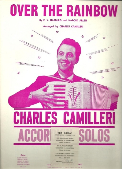 Picture of Over the Rainbow, E. Y. Harburg & Harold Arlen, arr. Charles Camilleri, accordion solo sheet music