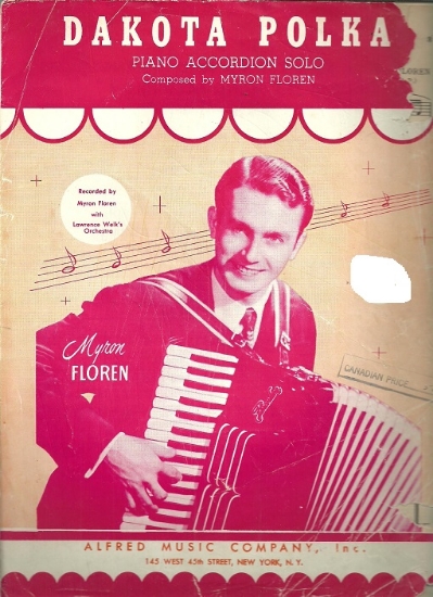 Picture of Dakota Polka, Myron Floren, accordion solo sheet music