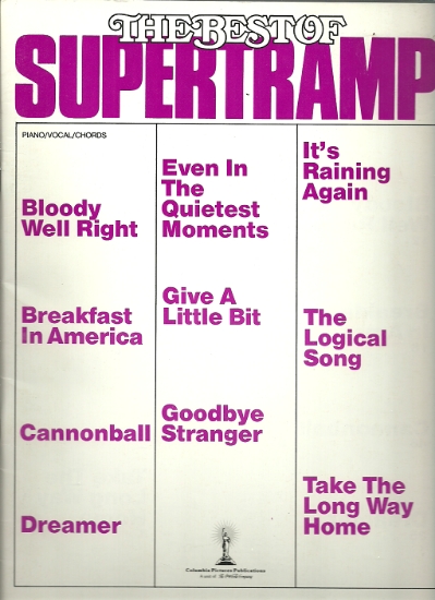 Picture of The Best of Supertramp, sheet music songbook