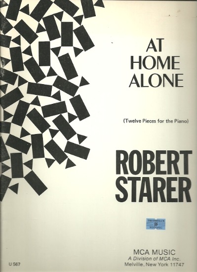 Picture of At Home Alone, Robert Starer, piano solo folio,