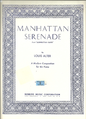 Picture of Manhattan Serenade, Louis Alter, piano solo sheet music