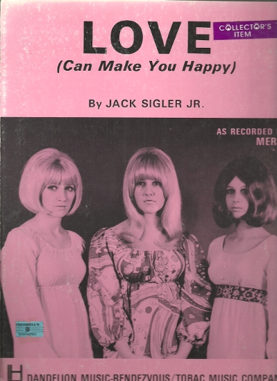 Picture of Love (Can Make You Happy), Jack Sigler Jr., recorded by Mercy, sheet music