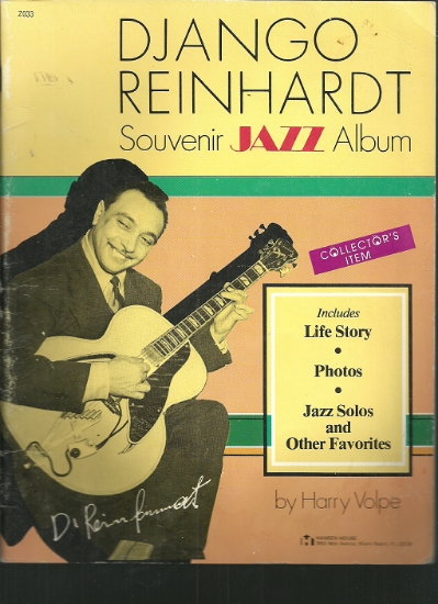 Picture of Django Reinhardt Souvenir Jazz Album, ed. Harry Volpe, guitar solo, sheet music folio