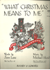 Picture of What Christmas Means to Me, Michael Head, high voice solo