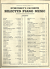 Picture of Everybody's Favorite Series No. 22, Album of Selected Piano Music, EFS22, 1941 edition