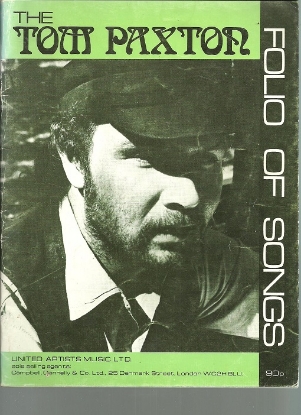 Picture of Tom Paxton Folio of Songs, sheet music songbook