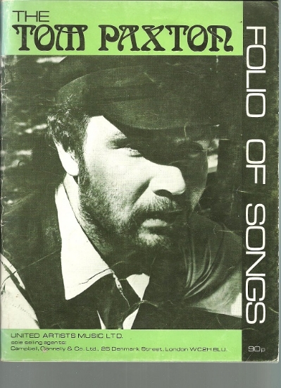 Picture of Tom Paxton Folio of Songs, sheet music songbook