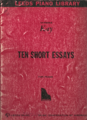 Picture of Ten Short Essays, Ulysses Kay, piano solo, sheet music folio