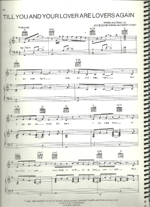 Picture of Till You and Your Lover are Lovers Again, Jan Buckingham & Mark Gray, sung by Engelbert Humperdinck, pdf copy 