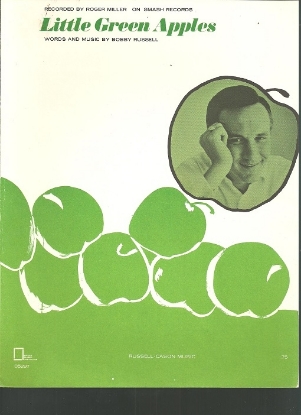 Picture of Little Green Apples, Bobby Russell, sung by Roger Miller, sheet music
