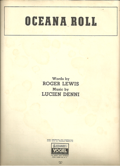 Picture of The Oceana Roll, Rodger Lewis & Lucien Denni