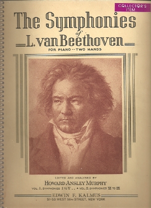 Picture of The Symphonies of L. van Beethoven Vol. 2, Symphony No.'s 6, 7, 8 & 9, transcribed for piano solo by Howard Ansley Murphy, piano solo folio