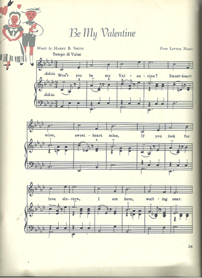 Picture of Be My Valentine, Victor Herbert, from "Little Nemo"